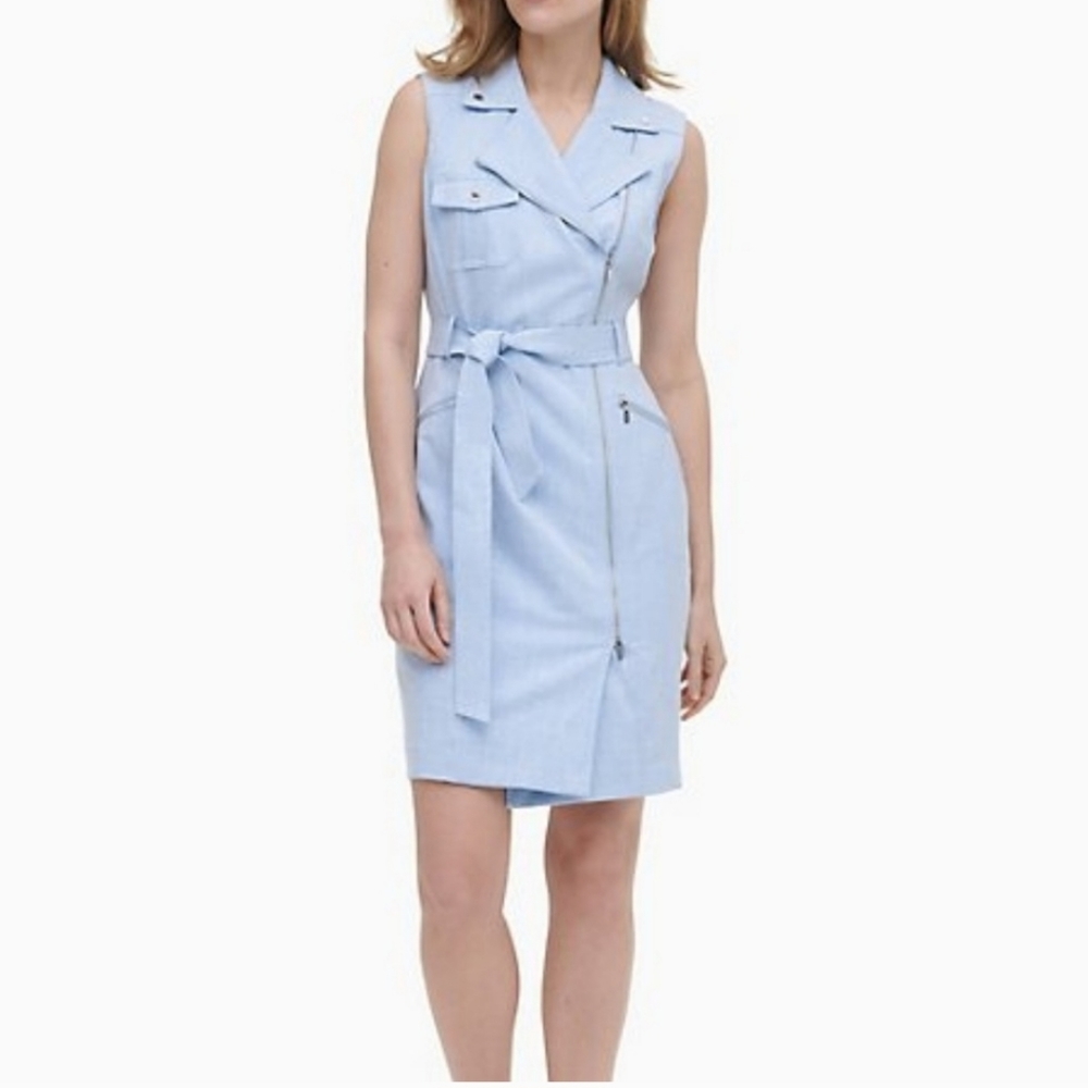 COPY - BRAND NEW CALVIN KLEIN MOTO ZIP DRESS SIZE 10